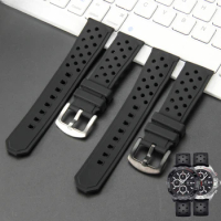 High Quality Rugged Silicone Watch Band Straps Men's Waterproof Breathable Rubber Wristband Fits TAG Heuer 22mm Connector