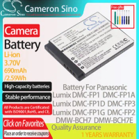 CameronSino Battery for Panasonic Lumix DMC-FP1 DMC-FP1A DMC-FP1D DMC-FP1G fits Panasonic DMW-BCH7 Digital camera Batteries