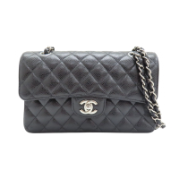 CHANEL 香奈兒 黑色 荔枝紋牛皮 COCO 23 鍊帶肩背包 A01113 【二手名牌BRAND OFF】