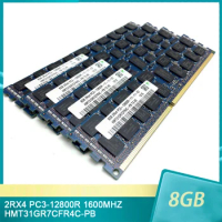 1Pcs 8GB 8G 2RX4 PC3-12800R 1600MHZ HMT31GR7CFR4C-PB DDR3 1600 Memory For SK Hynix RAM