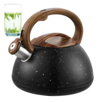 Tea Kettle For Stove Top Whistling Spout Teakettle 3L Boiling Teapot With Wooden Handle Loud Whistle Tea Kettle For Electric
