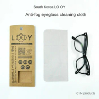 South Korea Imports LOOY Nano Anti-Fog Glasses Cloth Proximity Mirror Winter Wipe Lens Cleaning Cloth Wear Mask to Prevent Foggi
