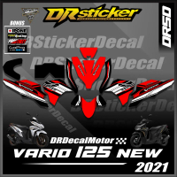 Decal Full Body Hologram Pelangi Honda Vario 125 New th 2023 Stiker Full Body Honda Vario 125 New St