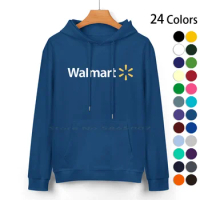 Wal-Mart Parody Costume Pure Cotton Hoodie Sweater 24 Colors Walmart Logo Walmart Employee Walmart Cashier 100% Cotton Hooded