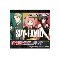 Wholesales Spy Family Rika Creative A4 Collection Cards For Children Game Box Acg Anime Toys For Children Playing Trading Cards