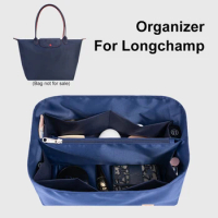 Multi-function Purse Organizer For Longchamp Bags Travel Makeup Pouch Satin Inner Bag Cosmetic Bag Insert Women's Handbag Liner