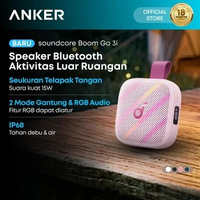 Anker soundcore Boom Go 3i Portable Bluetooth Speaker 15W Punchy Sound 24H Playtime IP68 BassUp 2.0 
