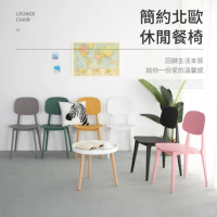 【IDEA】絢麗時尚馬卡龍色系休閒餐椅