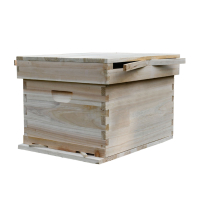 中蜂蜂箱全套蜜蜂箱十框煮蠟養蜂箱杉木烘幹蜂巢箱養蜂用品工具