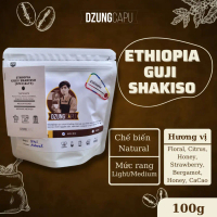 Cà phê Ethiopia Guji Shakisso G1 - DzungCapu Specialty Coffee -  gói 100g - Sơ chế Natural