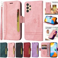 Multiple Card Slot Funda For Samsung Galaxy A14 A 14 5G Case With Lanyard Leather Wallet Cover For Samsung Galaxy A13 A 13 Cases