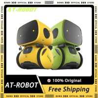 At-Robot Emo Smart Robots Intelligent Voice Remote Control Interactive Companion Robot Pet Home Desktop Child Christmas Gift Toy