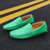 Boat Shoes Fashion Daily Man Loafers Breathable Slip-On Shoes Classics Casual Leather Shoes