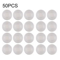 50pcs Glass Table Top Bumpers Non Sticky Home Anti Slip Accessories Easy Use Small Clear Soft Hardware Cabinet Door Round