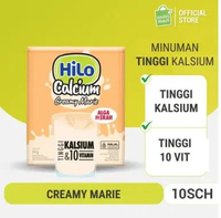 HiLo Creamy Marie Hi Calcium 10 Sch - Minuman Rasa Biskuit Marie Tinggi Kalsium