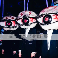 Bar gogo Halloween costume bloody horror eyeball props alternative interactive ds headdress for men and women