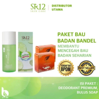 PAKET TUMPAS BAU BADAN !!! DEODORANT / DEO TAWAS  & SABUN BULUS SR12 - deo premium