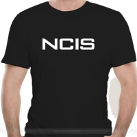 Men t shirt Ncis Tv Show Logo Summer Fashion black Tops - 3XL t-shirt novelty tshirt fashion t-shirt men cotton brand teeshirt