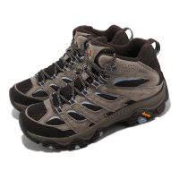 MERRELL 登山鞋 Moab 3 Mid GTX 女鞋 棕 防水 避震 戶外 郊山 Vibram(ML035816)