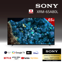 SONY 索尼 RAVIA 65型 4K HDR OLED Google TV顯示器(XRM-65A80L)