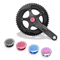 ENLEE Mountain Bike Crank Dust Cover EIEIO Hollow integrated Chainwheel Aluminum Alloy Cover For SHIMANO Road Bicycle Parts