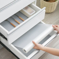 Clear Waterproof Oilproof Drawer Shelf Liner Shelf Cover Mat Cabinet Non Slip Grip Liners for Drawers for Kitchen Cupboard