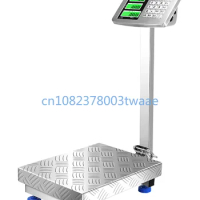 Commercial platform scale stainless steel 300kg electronic scale 100kg waterproof electronic precise foldable seafood scale