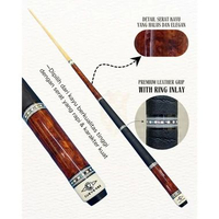 Cueverse Custom Cue Stick Billiard Low Deflection Exotic Wood Premium Custom Stik Billiard Mappa Woo