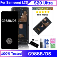 6.9“OLED For Samsung S20 Ultra 5G Display Touch Screen Digitizer Panel Assembly For Samsung S20Ultra G988 G988B/DS G988U LCD
