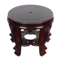 Wooden Planter Stand Oriental Style Plant Stand Plant Holder Stool Chinese Display Pedestal Fishbowl Vase Aquarium Table Lamp