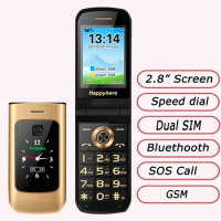 2023 new unlocked Flip Push-button Mobile Phones dual screen Speed dial celular SOS MP3 FM torch keyboard cheap cell phone