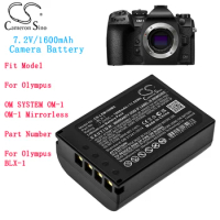 Cameron Sino 1600mAh/2260mAh Camera Battery for Olympus OM SYSTEM OM-1 OM-1 Mirrorless BLX-1