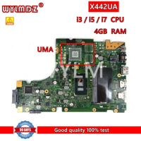 X442UA i3/i5/i7 CPU 4GB RAM Mainboard REV2.0 For ASUS X442UA X442U X442UQ Laptop Motherboard 100% Tested