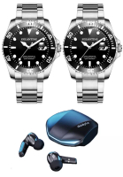 EGLANTINE 禮品套裝 - 2 塊 Eglantine 手錶 + Lenovo耳機