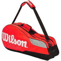 กระเป๋าไม้เทนนิส, Wilson ของแท้, ความจุมาก, กลางแจ้ง, กันน้ำ, เหมาะสำหรับผู้ชายและผู้หญิง, กระเป๋าไม
