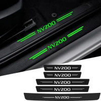Luminous Tape Car Trunk Bumper Tape Door Sill Stickers for Nissan NV200 Logo Badge Rear Guard Threshold Protector Glowing Pedal