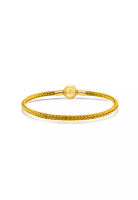 MJ Jewellery Gold Steel Wire Clasp Bracelet L1 (3MM)