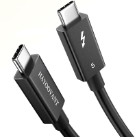สายเคเบิล Thunderbolt 5 (1ม./3.3ft) -การถ่ายโอนข้อมูล80Gbpsเพิ่มแบนด์วิดท์สูงสุด120Gbpsการชาร์จ240W-