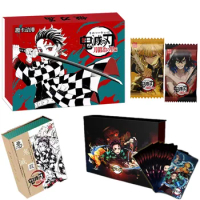 Demon Slayer Cards for Children Hobby Collection Original Chainsaw Man TCG Playing Game Rare Card Attack on Titan Kids Gifts Toy