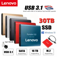 New Lenovo Portable 2TB SSD 4TB 16TB External Hard Drive Type-C USB 3.0 High Speed 8TB External Storage Hard Disks For Laptops