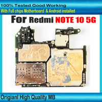 Global Version For Redmi Note 10 5G Motherboard 64GB / 128GB Good Working Mainboard For Redmi Note 10 5G Logic board