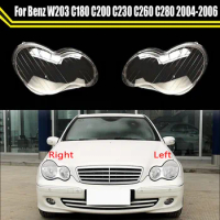 Car Replacement Headlight Shell Front Lens Glass Headlamp Light Cover For Mercedes-Benz W203 C180 C200 C230 C260 C280 2004-2006