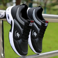 Sneakers Kasual, Kulit Hitam, Baji Musim Luruh, Kasut Lelaki, Jurulatih Superstar, Sesuai untuk Seko