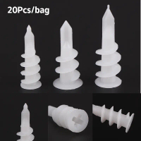 20Pcs diri plastik Drywall panas Pin plastik diri Drywall Anchor Kit diri pemasangan dan pemasangan