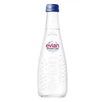 EVIAN MINERAL WATER SPARKLING 330ML BOTOL