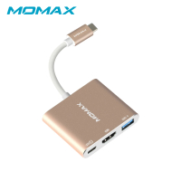 【Momax】Elite Link Type C Hub多媒體轉接器DHC4(HDMI &amp; USB3.0 &amp; TypeC三接口)