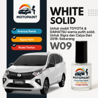 Motopaint White Solid W09 Cat Oles Penghilang Baret Mobil Toyota Sigra dan Calya 2016-Terbaru Warna 