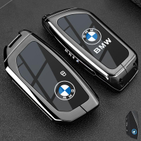 Metal Key Cover Case Remote Key Fob Cover Keychain For BMW Key Bag 1 Series 3 Series 5 Series 7 Seri