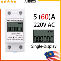 Sub Meter Digital Aircon Power Consumption Energy Elektrik Hour Meter Electric Room Rental Bilik Sew