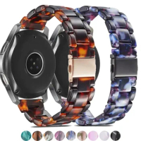 Resin Strap 20mm 22mm for Samsung galaxy watch Active 2 40mm 44mm Watchband Gear S3 band replacement bracelet for huawei gt2 e